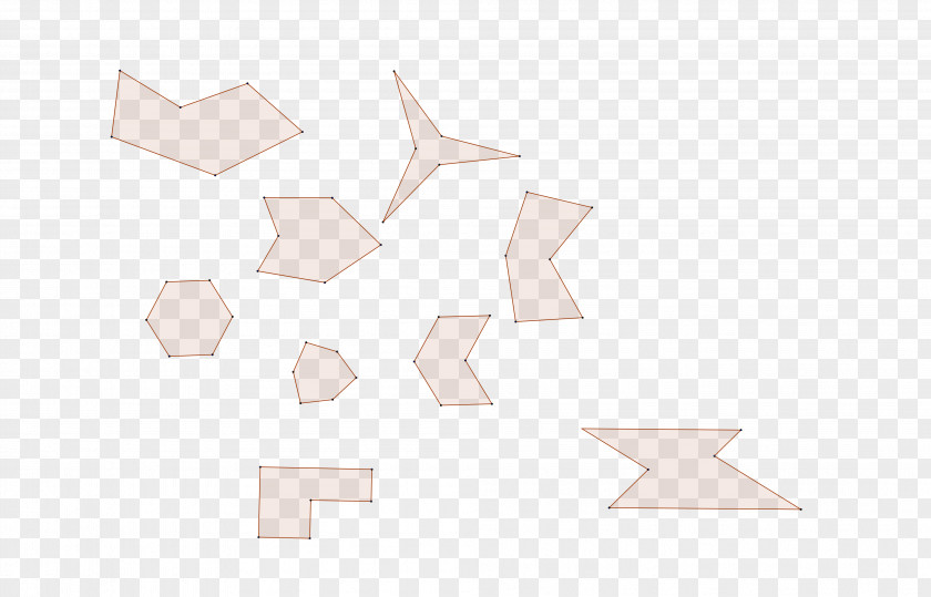 Hexagon Paper Triangle PNG