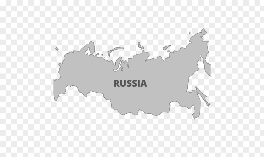 Russia Map Drawing PNG