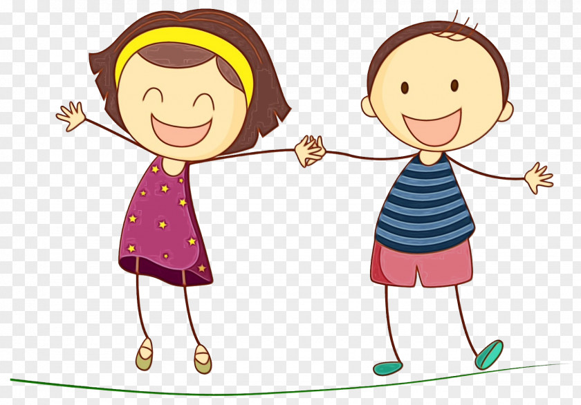 Smile Rope Girl Cartoon PNG