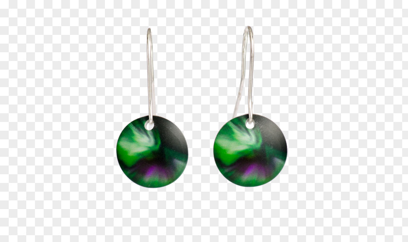 Aurora Boreal Earring Emerald Lapland Jewellery PNG