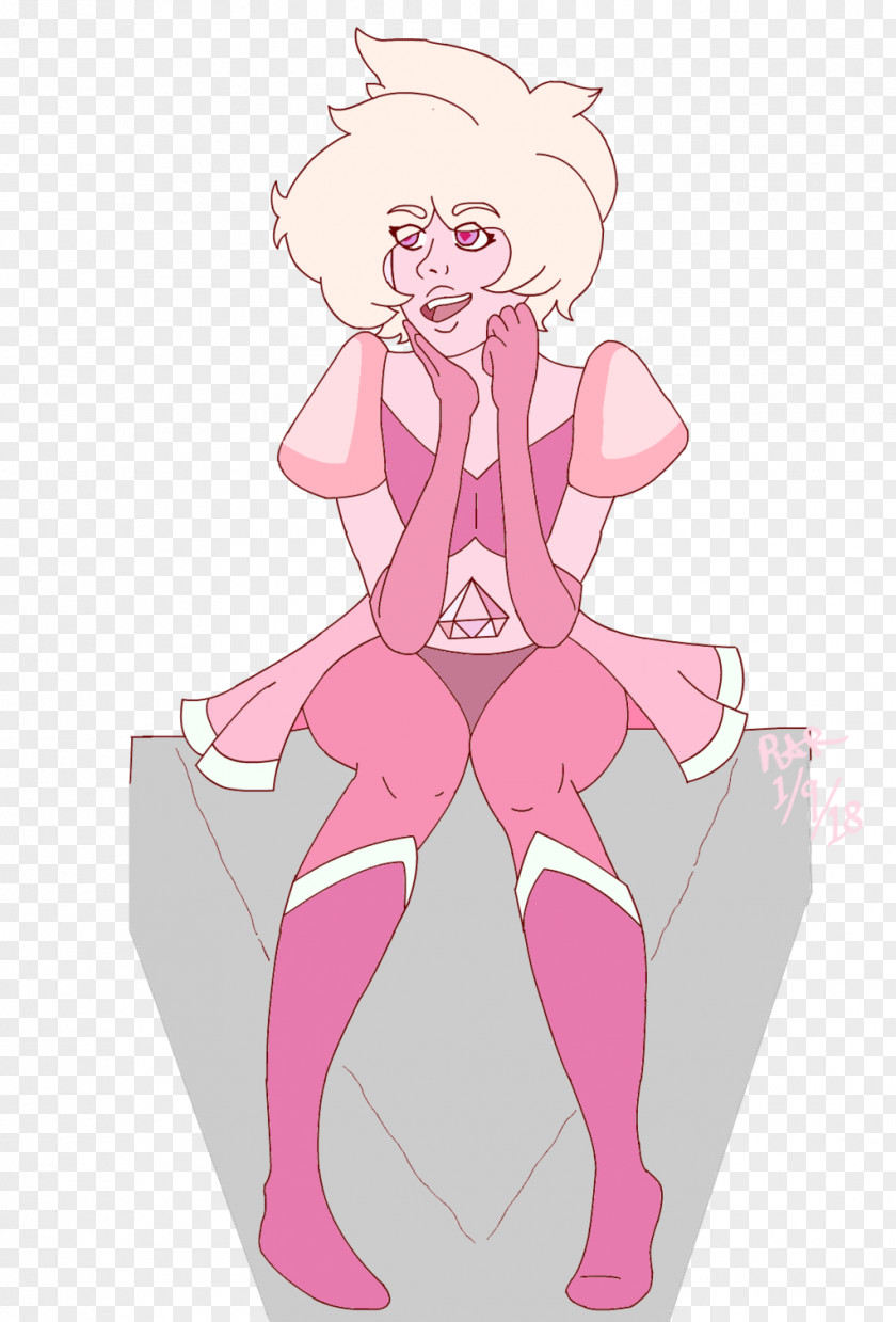 Pink Diamond Art Jungle Moon Drawing PNG