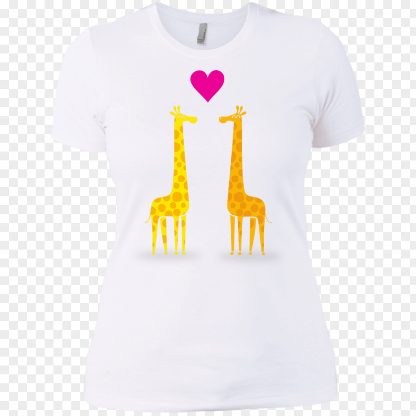 Cute Giraffe T-shirt Neck Sleeve PNG