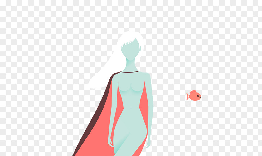 Wearing A Cloak Of White Hair Female Roles Graphic Design Illustration PNG