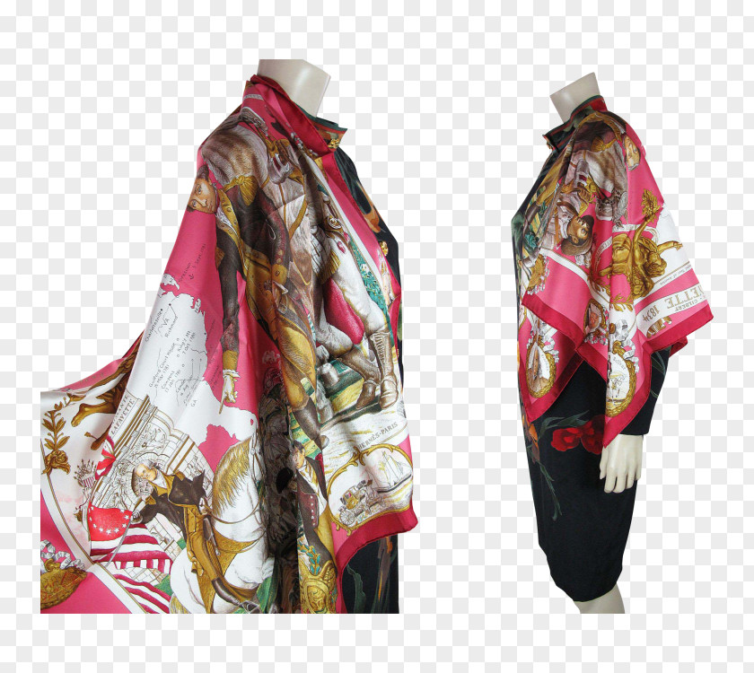 Fresh Literature Kimono Outerwear Scarf Stole Hermès PNG