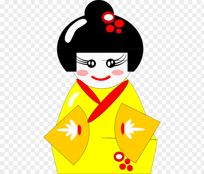 Japan Japanese Dolls Kimono Clip Art PNG