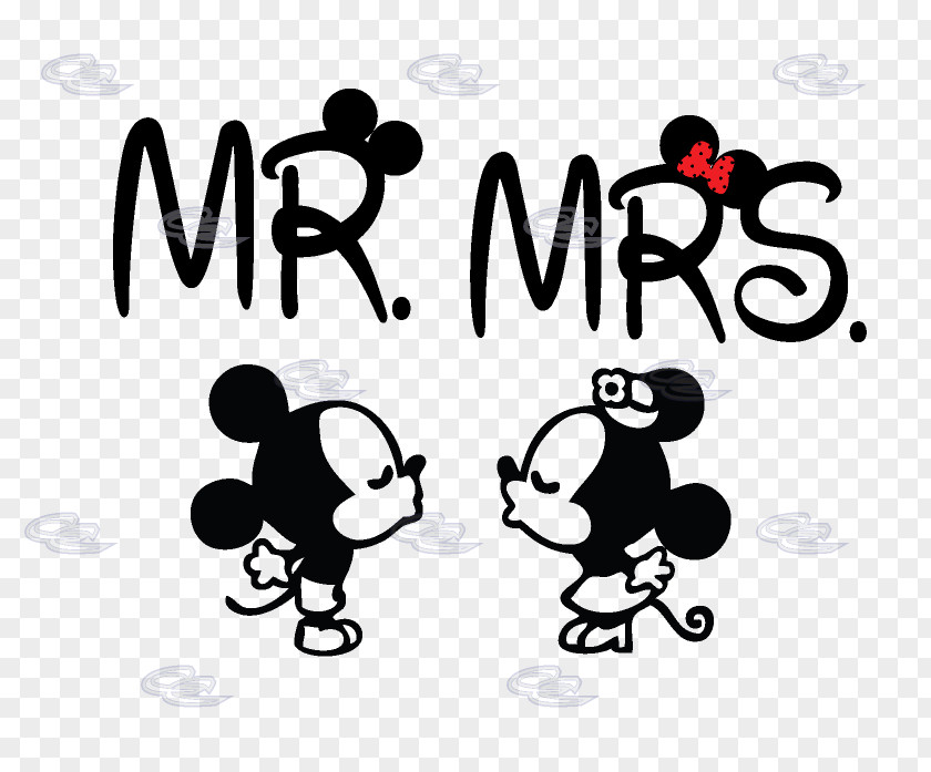 Just Married T-shirt Hoodie Minnie Mouse Couple PNG