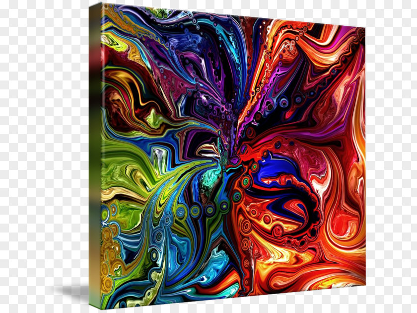 Paint Modern Art Acrylic Resin PNG