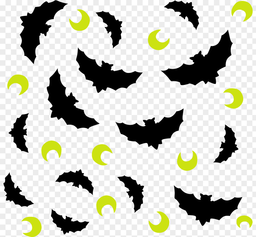 Vector Background Bat Halloween Pattern PNG