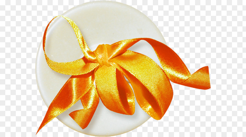 Buttons And Orange Bow Button Ribbon Clothing Download PNG