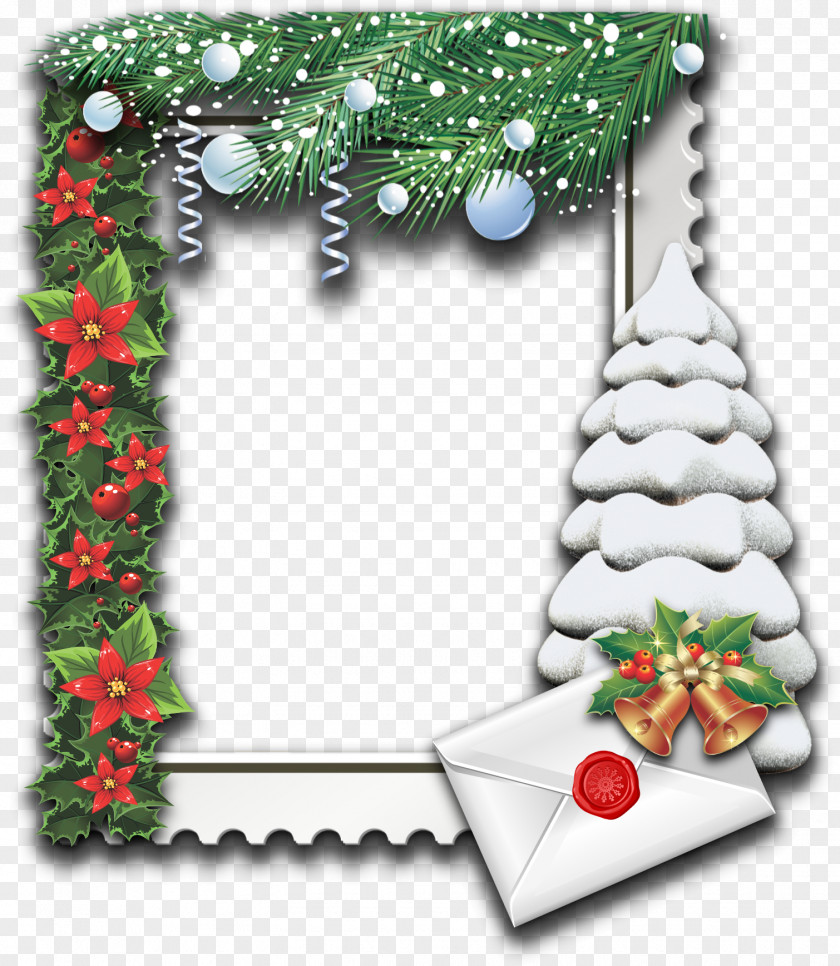Cdr Royal Christmas Message Tree Picture Frames PNG