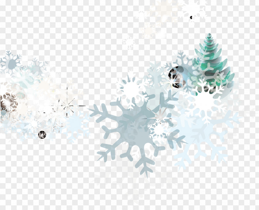 Creative Snowflake Background Snow Hanging Clip Wallpaper PNG