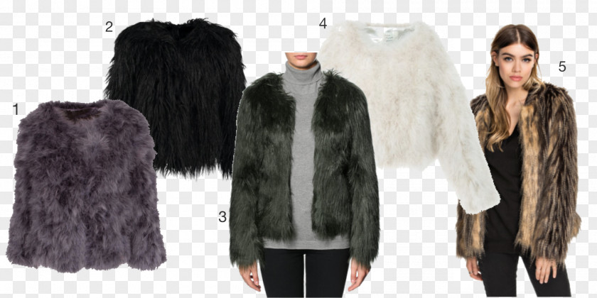 Jacket Fur Leather Long Hair PNG