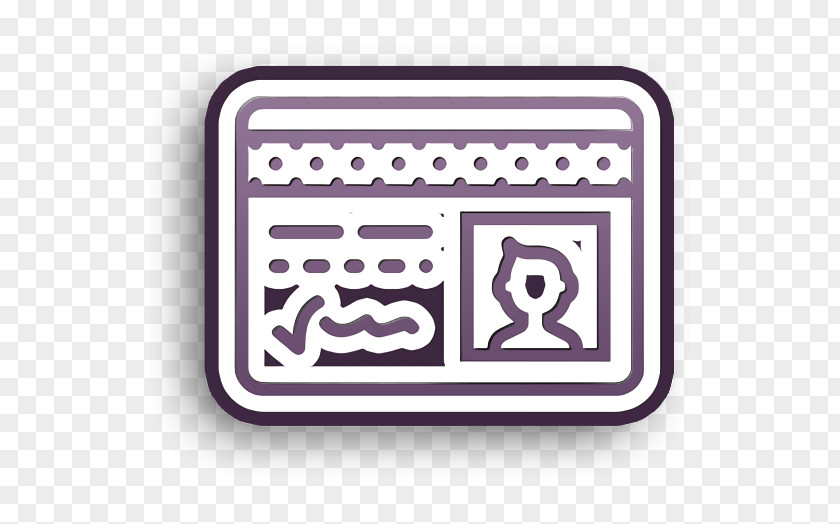 Rectangle Logo Id Card Icon Pass Essential Set PNG