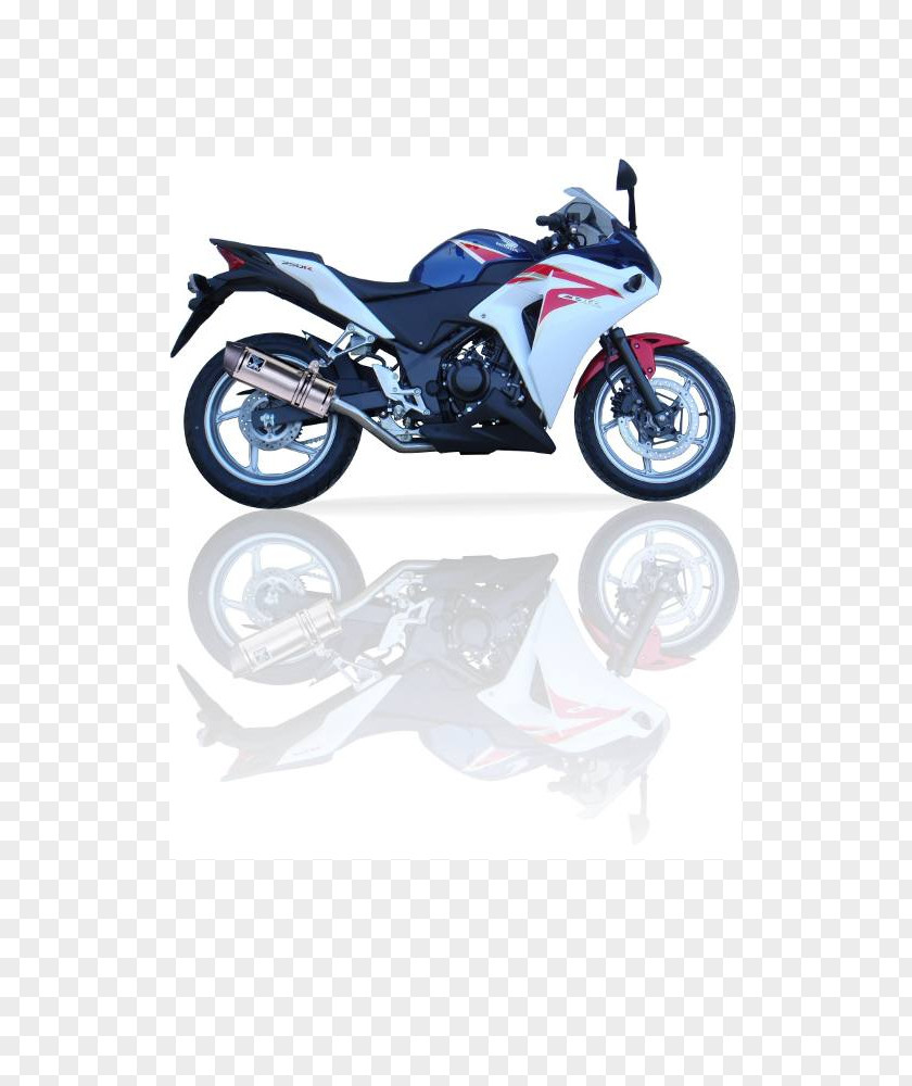 Honda CBR250R/CBR300R Exhaust System Motorcycle Muffler PNG