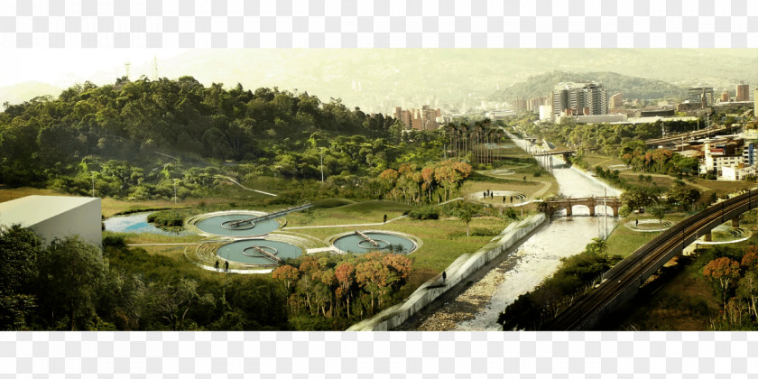 Medellín River Parques Del Río Park PNG