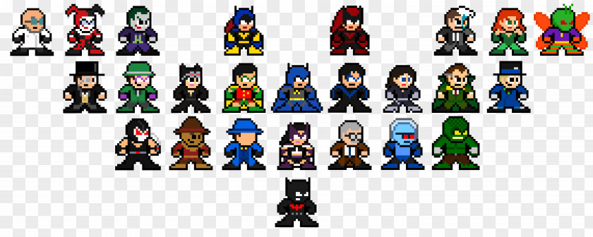 Batman Cartoon Image Pixel PNG
