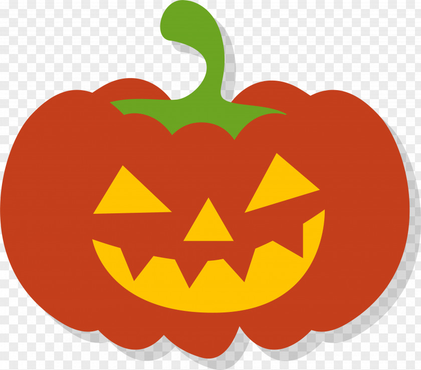 Cartoon Pumpkin With Teeth PNG