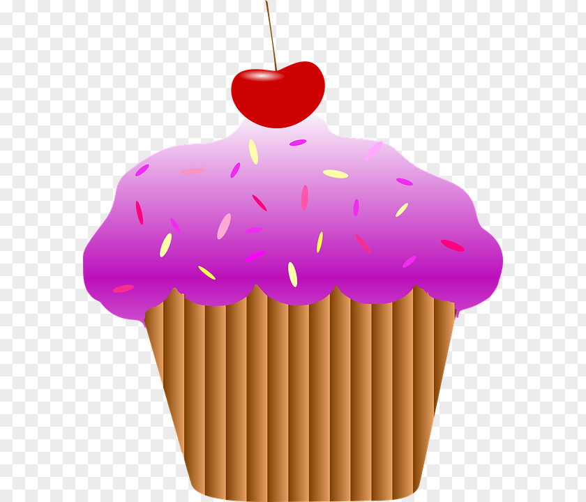 Chocolate Cake Cupcake Cherry Frosting & Icing Clip Art PNG