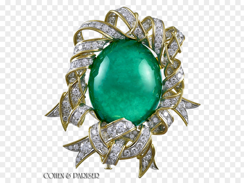 Crown Jewels Jewellery Gemstone Brooch Emerald Gold PNG