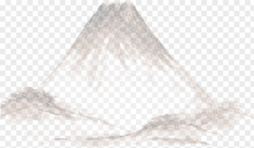 Hand-painted Volcano Triangle Pattern PNG
