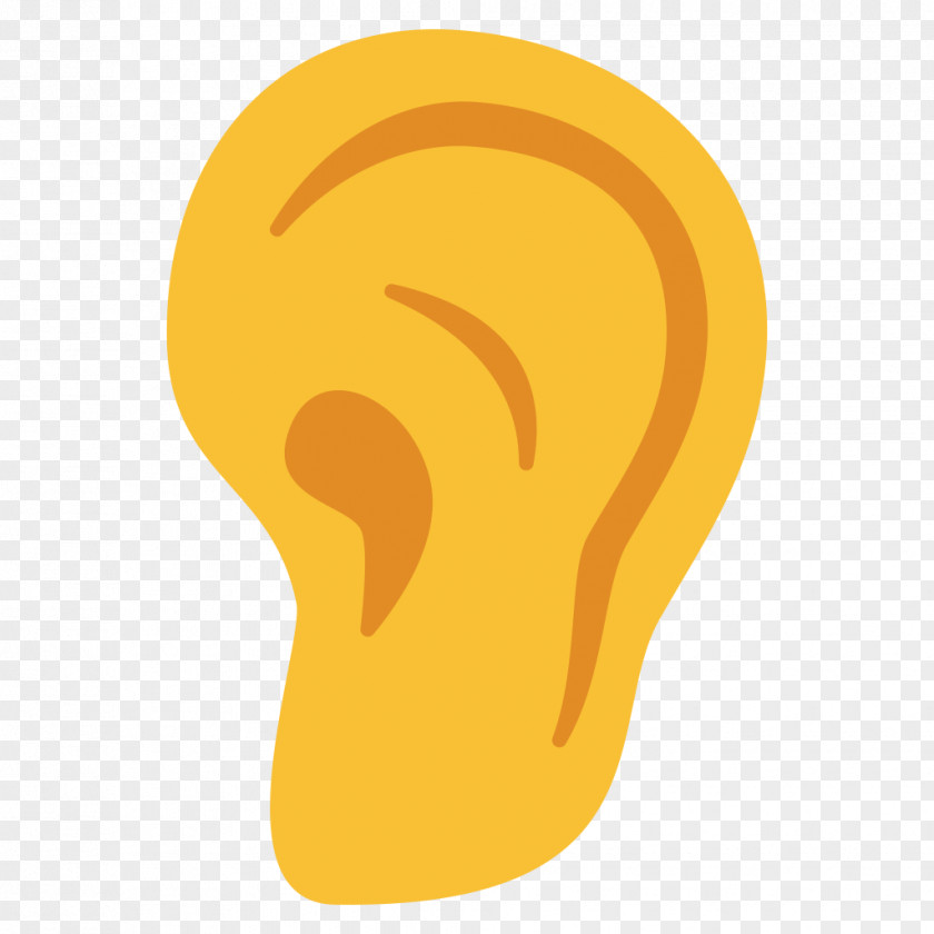Emoji Hike Ear Unicode Emoticon Android Nougat PNG