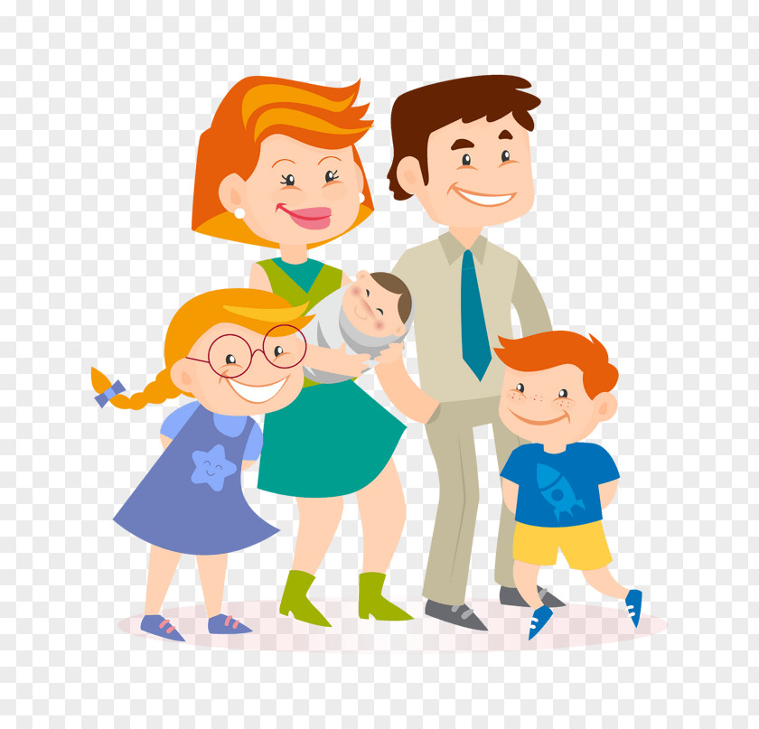 Family Of Five Vector Graphics Image Drawing Photograph PNG