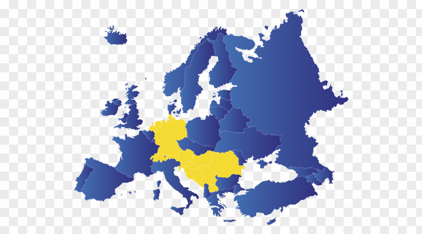 Map European Union Vector PNG