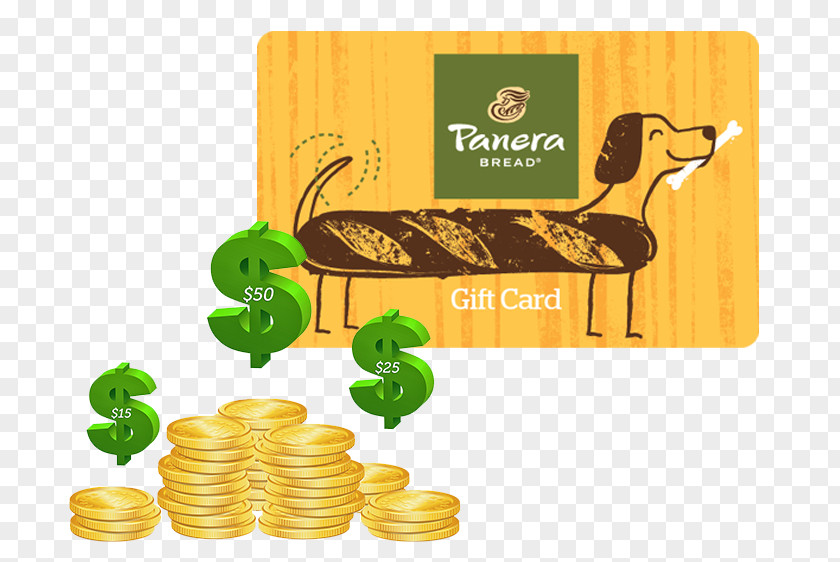 Panera Catering Rewards Bread Gift Card Menu PNG