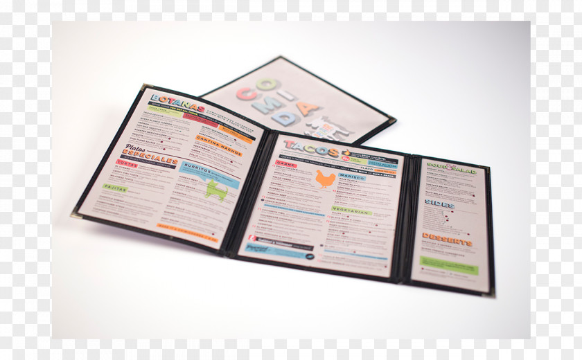 Creative Menu Product Brochure Brand PNG