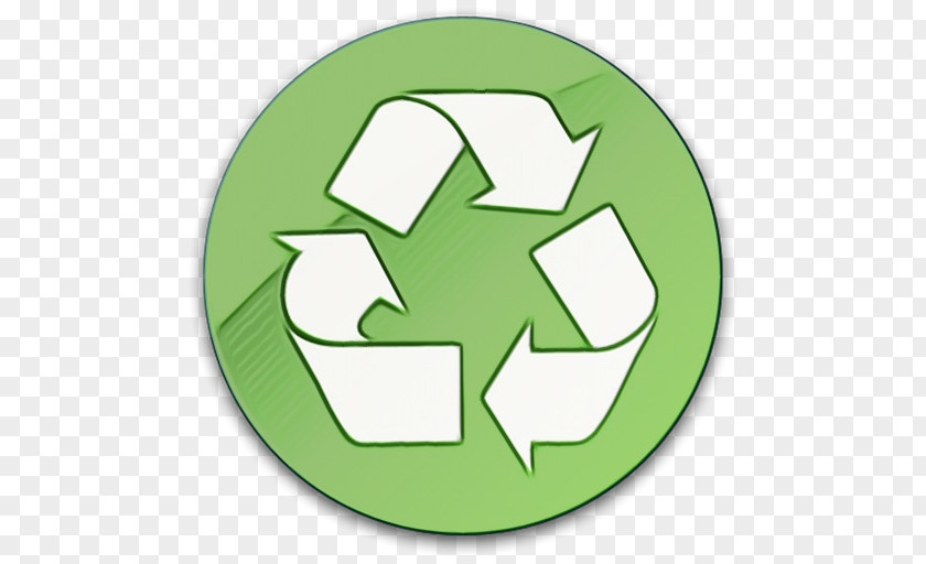 Emblem Number Green Symbol Recycling Circle Sticker PNG