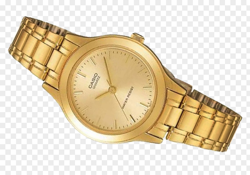Gold Gold-204 Casio Watch Strap PNG