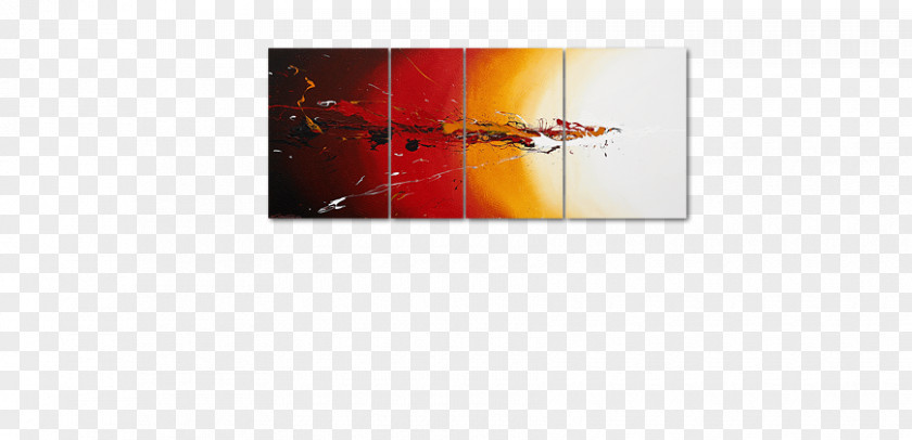 Handpainted Painting Modern Art Heat Rectangle Architecture PNG