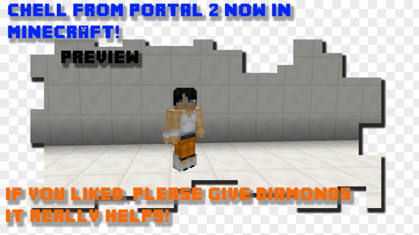 Minecraft: Pocket Edition Portal 2 Chell PNG