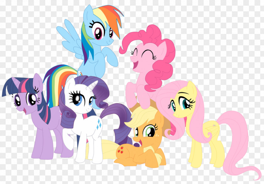 My Little Pony Transparent Image Rainbow Dash Rarity Pinkie Pie Twilight Sparkle Applejack PNG