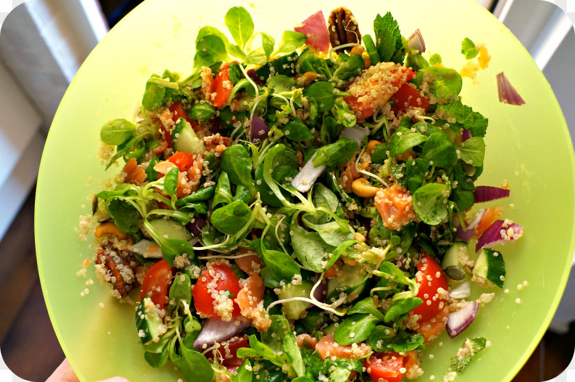 Salade Met Israeli Salad Spinach Fattoush Caesar PNG