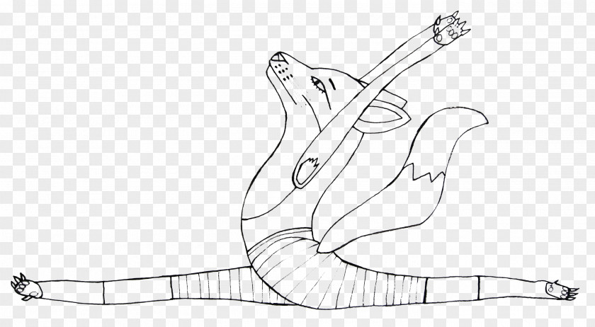 Yoga Fox Sirsasana Yogi Deer Drawing PNG