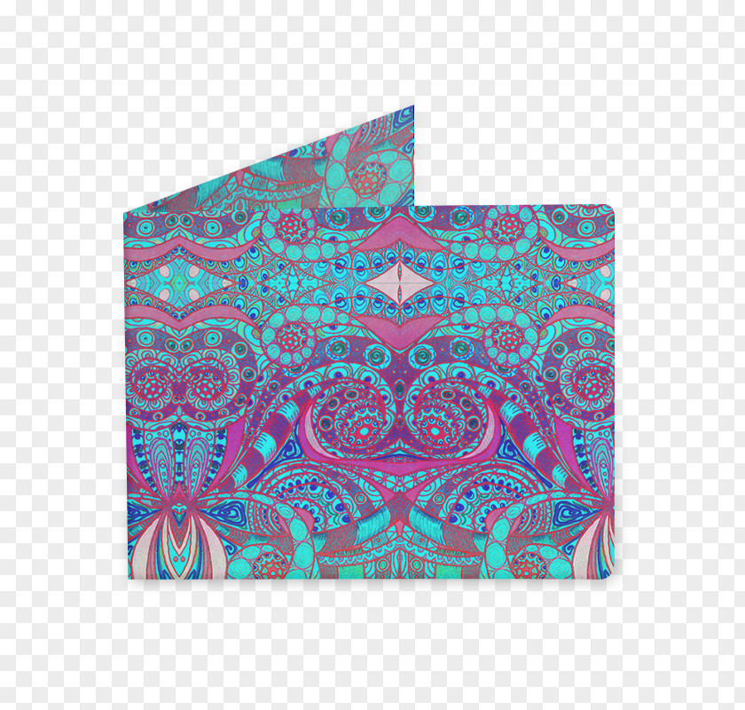 Carpet Paisley Place Mats Rectangle Turquoise PNG