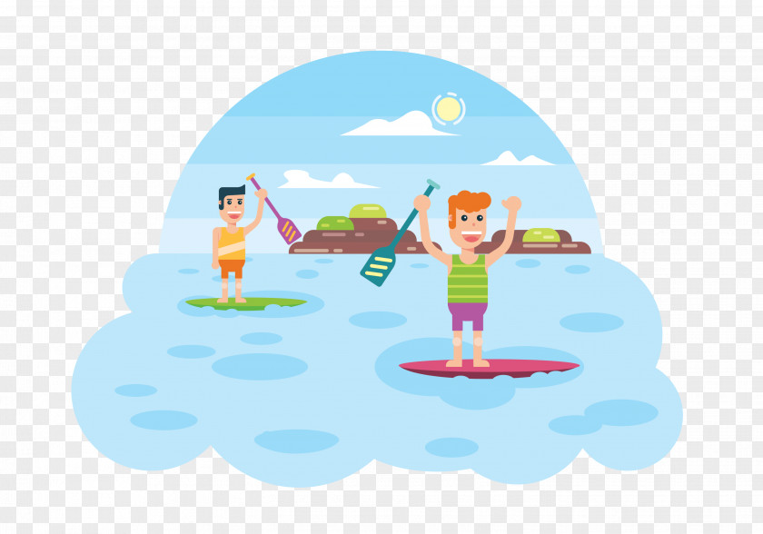 Paddle Board Standup Paddleboarding Surfing Surfboard Clip Art PNG