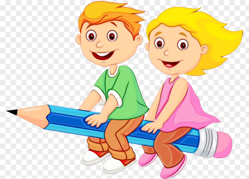 Playing With Kids Happy School Cartoon PNG