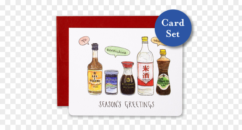 Seasons Greetings Greeting & Note Cards Christmas Liqueur Birthday PNG