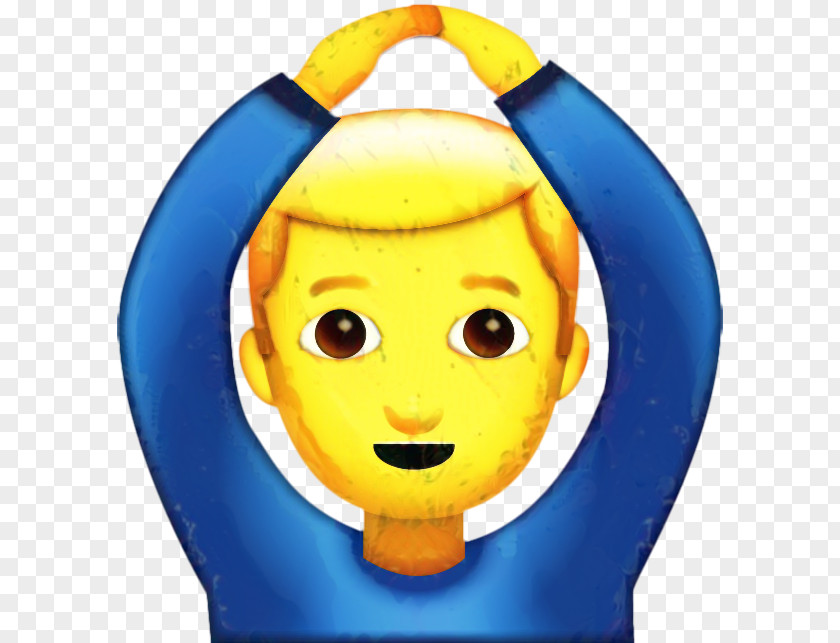 Happy Blue Face Emoji PNG