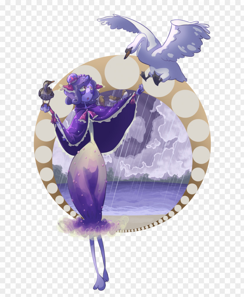 Lotus Watercolor Character Fiction PNG