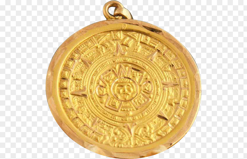 Gold Ready For Labour And Defence Of The USSR Locket Mayan Calendar Aztec PNG