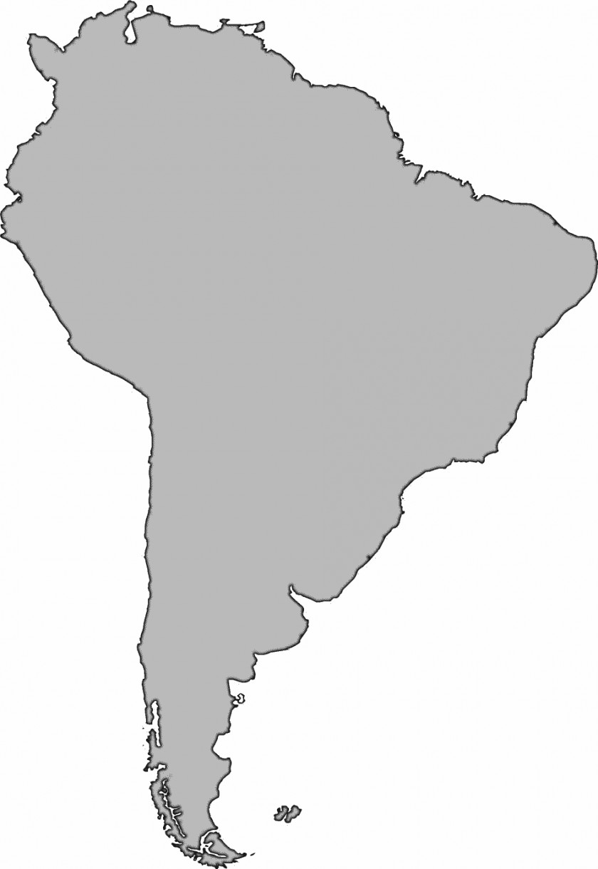 Latin American Cliparts United States South America Blank Map Clip Art PNG