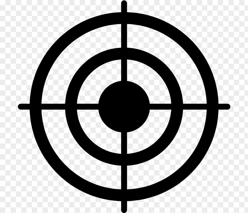 Logo Blackandwhite Shooting Targets Bullseye Target Corporation Black PNG