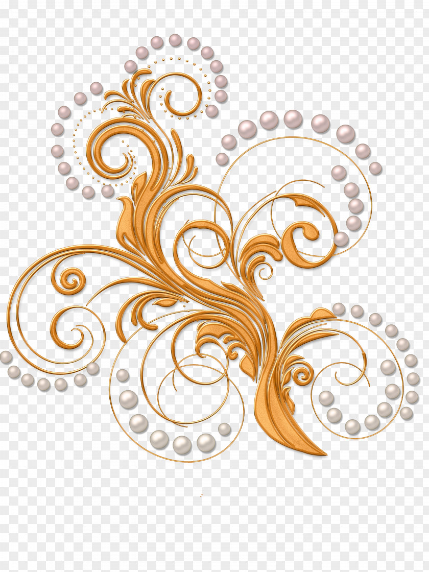 Pearls Gold PNG