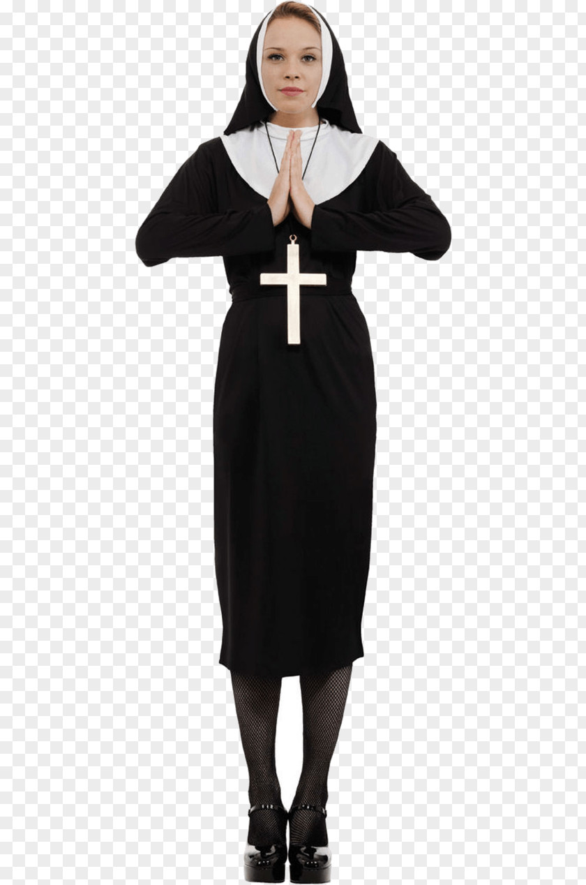 Medieval Women Costume Party Clothing Nun Religious Costumes PNG