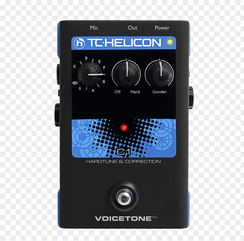 Mic TC-Helicon VoiceTone C1 Effects Processors & Pedals Pitch Correction Correct XT PNG
