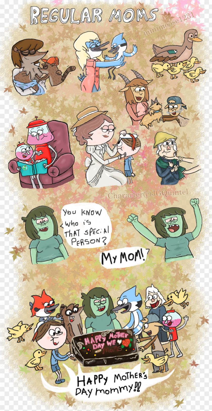 Mothers Da Rigby Mordecai Comics Mother's Day PNG