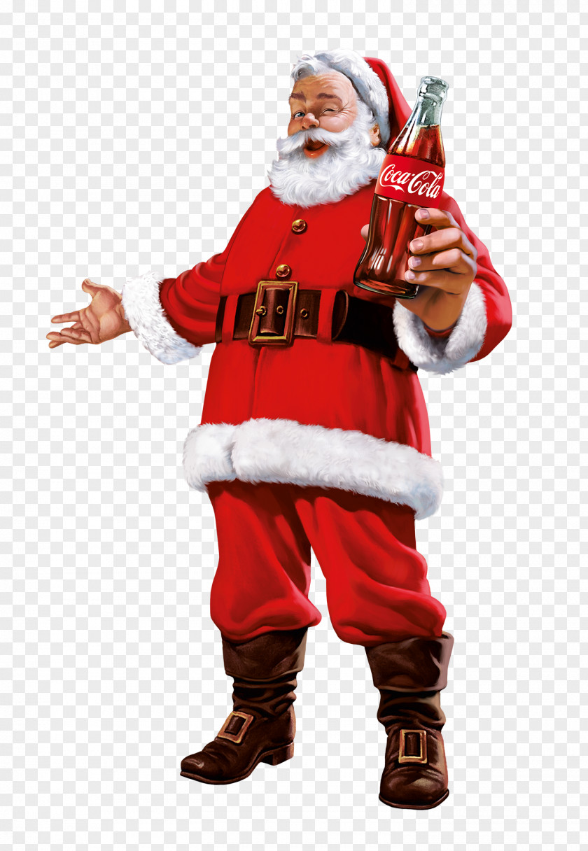 Santa Claus Coca-Cola Fizzy Drinks Christmas Erythroxylum Coca PNG